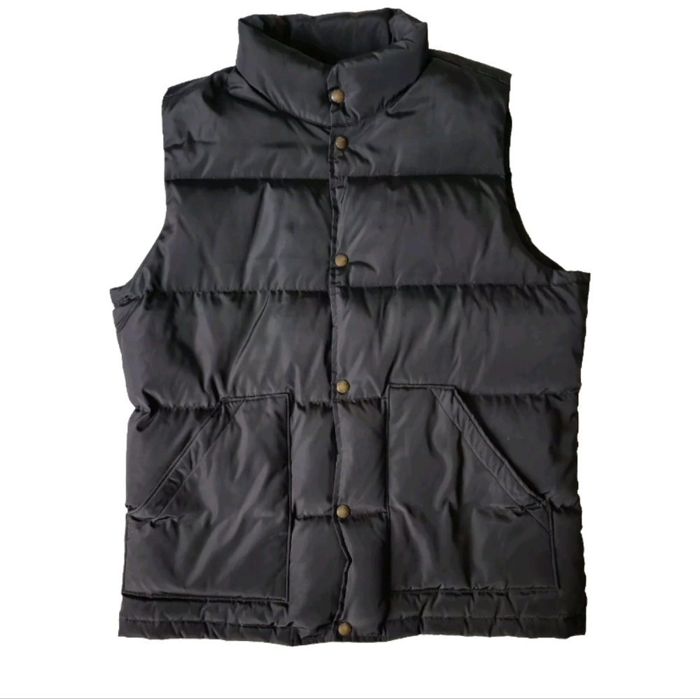 Lands' End mens puffer vest medium